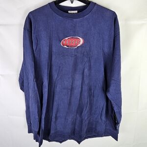 Vintage Y2K University of Kansas Jayhawks T-Shirt Mens L Gorpcore Casual College